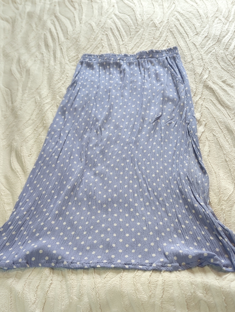 Periwinkle Polka Dot Skirt